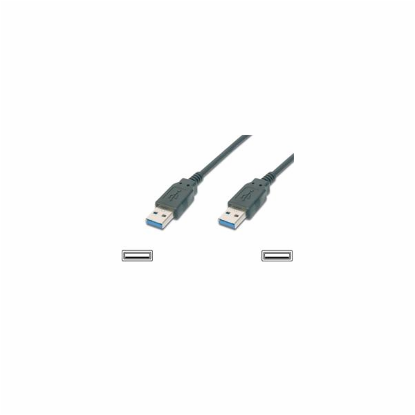 PremiumCord USB-A (M / M) USB kabel 2m černý (ku3aa2bk)