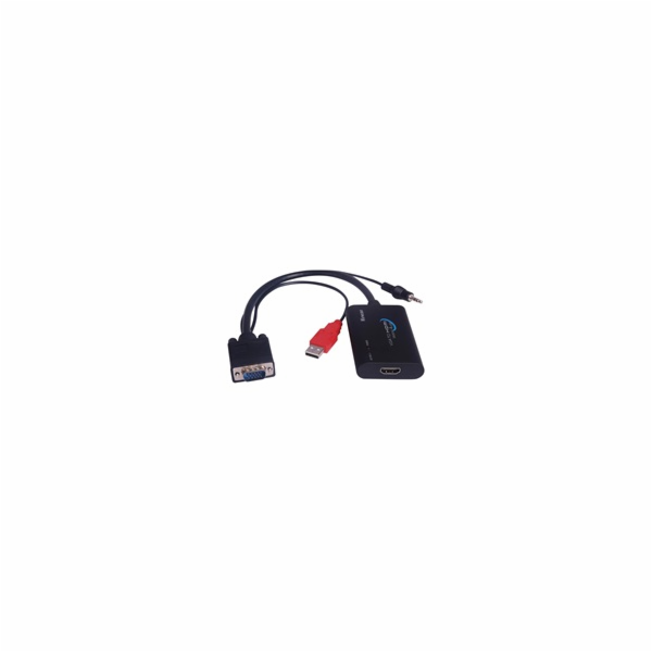 PremiumCord VGA+audio elektronický konvertor na rozhraní ...