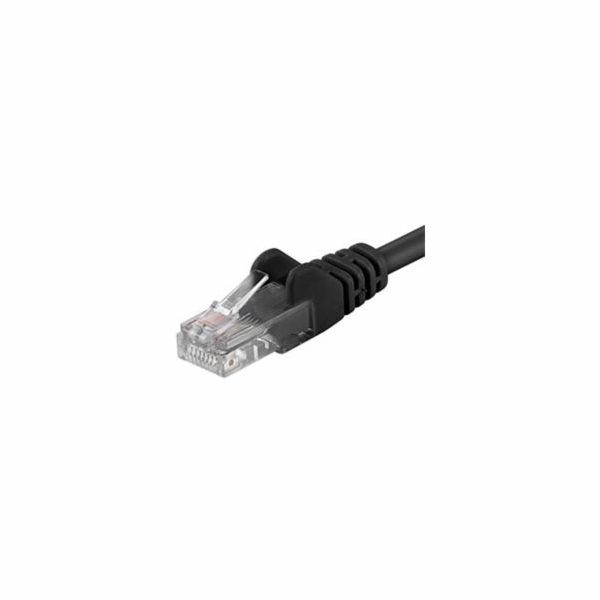 PREMIUMCORD Patch kabel UTP RJ45-RJ45 CAT5e 1m černá
