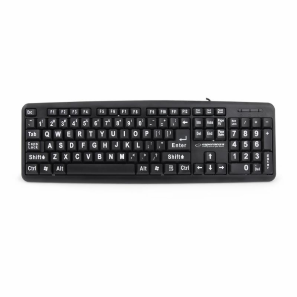 Esperanza EK129 FLORIDA klávesnice, USB, černá