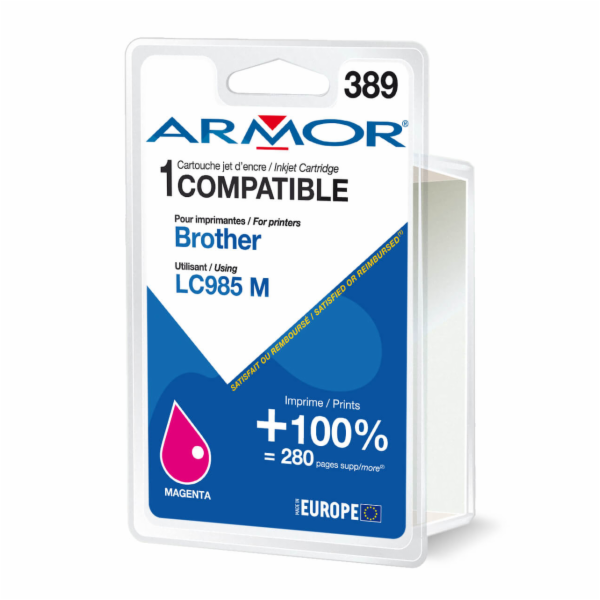ARMOR cartridge pro BROTHER DCP-J125/515 Magenta  (LC985M)