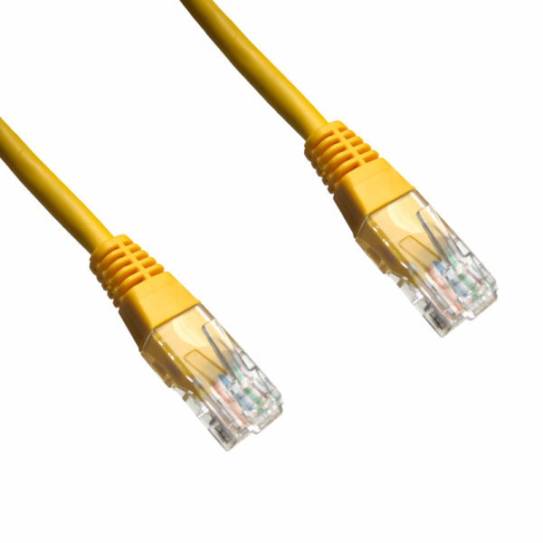 DATACOM Patch kabel UTP CAT5E 1m žlutý
