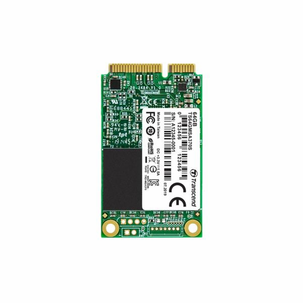 TRANSCEND MSA370S 64GB SSD disk mSATA, SATA III 6Gb/s (ML...