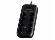 CyberPower Surge Buster P0820SUF0-DE CyberPower přepěťová ochrana, 8 českých zásuvek, 2x USB