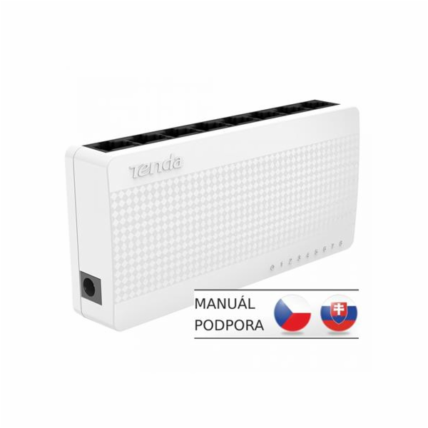 Tenda S108 8-Port Mini Eco Fast Ethernet Switch, 10/100 M...