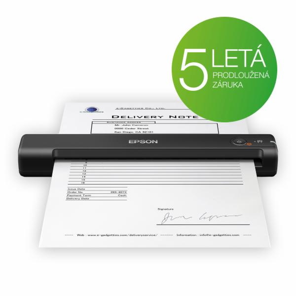 EPSON skener WorkForce ES-50, A4, 600x600dpi,USB, mobilní