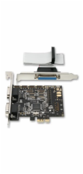 AXAGO,  PCEA-SP, PCI express karta, 2x RS232, 1x LPT, Full profile
