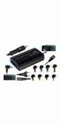EUROCASE univerzální napájecí adaptér 100W, AC 110-240V/CAR DC 12V, DC 12- 20, 9 koncovek