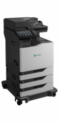 Lexmark CX825dte color laser MFP, 52/52ppm, síť, duplex, dotykový LCD, DADF, fax, HDD + 2x zásobník 