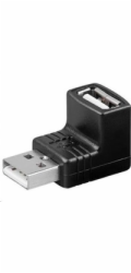 PremiumCord USB redukce A-A, Male/Female 90°
