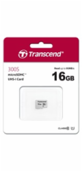 TRANSCEND MicroSDHC karta 16GB 300S, UHS-I U1 + adaptér