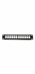 10" modulární patch panel XtendLan 12port, černý
