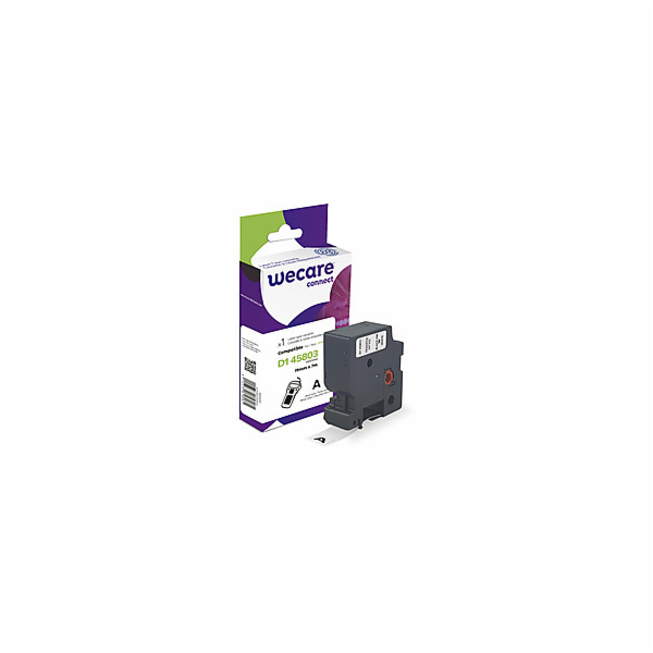 WECARE ARMOR páska pro DYMO S0720830, černá/bílá, 19mm x 7m