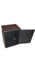 XtendLan WS-22U-64-FS-BLACK XtendLan 22U/600x450, na zeď, jednodílný, plné dveře, úprava proti vykradení