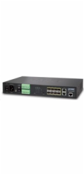 Planet MGSD-10080F Planet MGSD-10080F Metro switch 8x SFP(DDM), 2x 1Gb RJ45,AC+DC, DI/O, SNMPv3, fanless