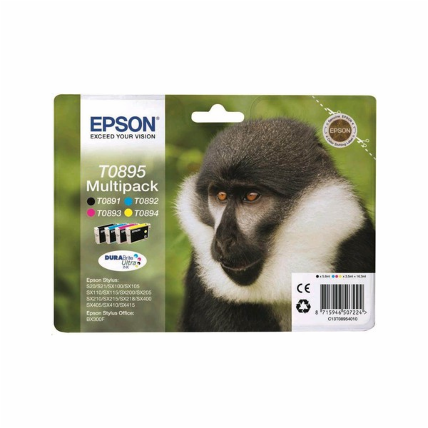 EPSON ink čer+bar Stylus "Opice" S20/SX100/SX200/SX400 (T...