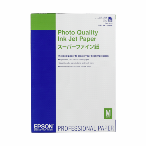 EPSON A2,Photo Quality Inkjet Paper (30listů)