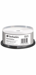 1x25 Verbatim BD-R Blu-Ray 50GB 6x Speed printable Cakebox
