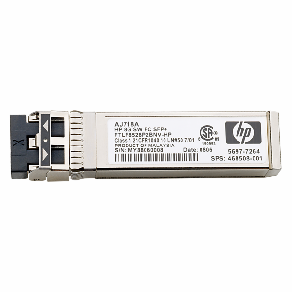 AJ718A&nbsp;HP&nbsp;8Gb&nbsp;Short&nbsp;Wave&nbsp;FC&nbsp;SFP&nbsp;+1&nbsp;Pack