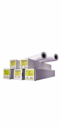 HP Coated Paper, 114 microns (4.5 mil) • 90 g/m2 (24 lbs) • 1067 mm x 45.7 m, C6567B