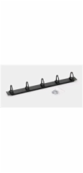TRITON 19" vyvazovací panel 1U - 6x háček velký, černá