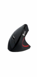 C-TECH VEM-09 myš, vertikální, bezdrátová, 6 tlačítek, černá, USB nano receiver