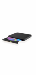 HITACHI LG - externí mechanika DVD-W/CD-RW/DVD±R/±RW/RAM/M-DISC GP96Y, Ultra Slim, OTG konektor, Black, box+SW