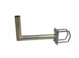 Držák antény na balkón s hranatým zábradlím, žárový zinek, délka 35cm
