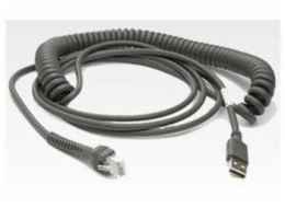 Kabel Zebra LS2208/LS4208, kroucený kabel, USB, 2,8m