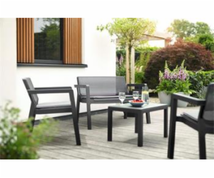 Zahradní nábytek Keter Emily Patio Set se sedáky grafitová