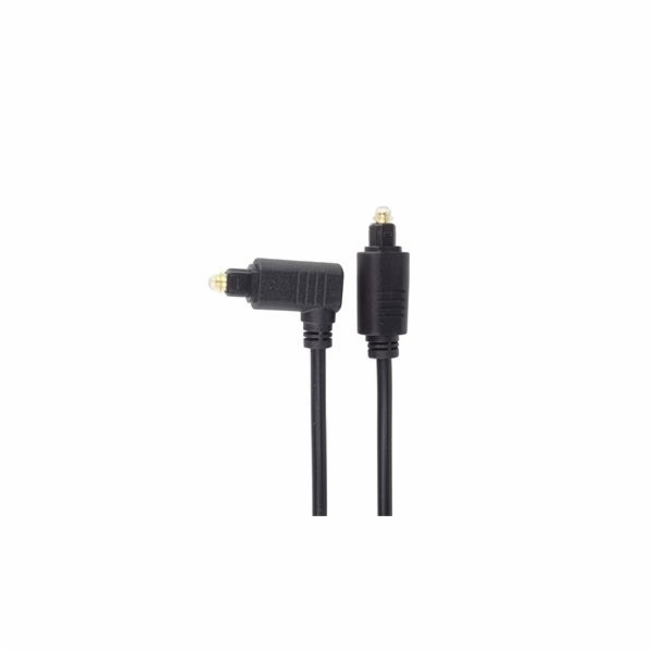 Optický kabel Toslink - Toslink 90°, OD:4mm, 1m
