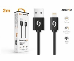 ALIGATOR Datový kabel 2A iPh lightning 2m, černý