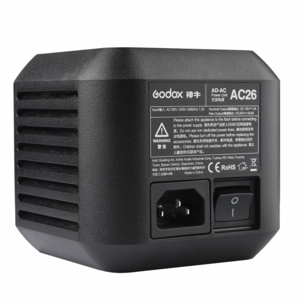 Godox AC26 AC adapter pro AD600 Pro