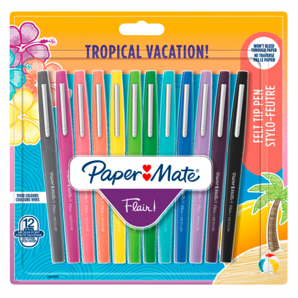 1x12 Paper Mate Flair fixky Tropical Vacation M 0,7 mm