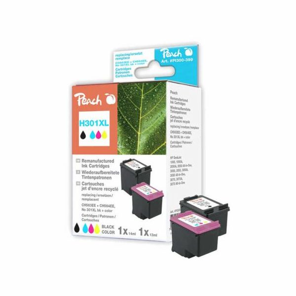 PEACH kompatibilní cartridge HP No 301XL MultiPack, black...