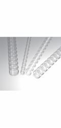 EUROSUPPLIES plastové hřbety/ formát A4/ 22mm/ čiré/ 50 pack