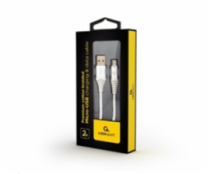 GEMBIRD Kabel USB 2.0 AM na MicroUSB (AM/BM), 2m, opleten...