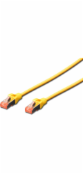 Digitus Patch Cable, S-FTP, CAT 6, AWG 27/7, LSOH, Měď, žlutý 10m