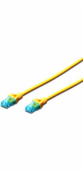 DIGITUS CAT 5e U-UTP patch cable PVC AWG 26/7 length 1m color yellow