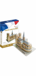 CubicFun - Puzzle 3D Notre Dame de Paris s LED světlem - 144 dílků