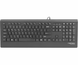 Kabelová klávesnice Natec Barracuda Black US (NKL-0876)