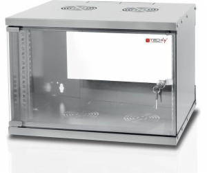 Techly I-CASE EL-1006G32 rack 6U Nástěnný regál Šedá