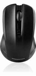 Modecom MC-WM9 bezdrátová optická myš, 3 tlačítka, 1200 DPI, USB nano 2,4 GHz, černá
