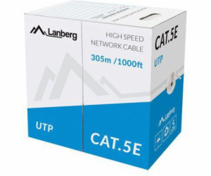 LANBERG LAN UTP KABEL 100MB/S 305M DRÁT CCA ŽLUTÝ