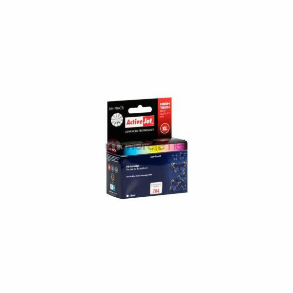 Activejet AH-704BR Inkoust (náhrada za HP 704 CN692AE; Pr...