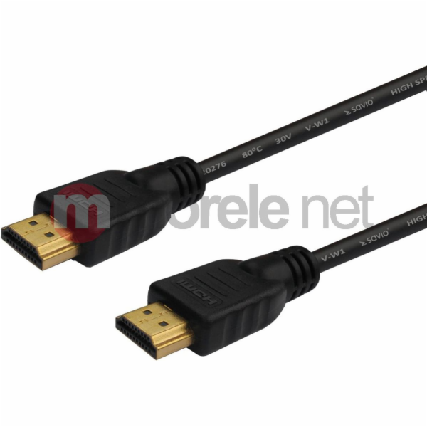 HDMI kabel SAVIO CL-05 v1.4 3D, 4Kx2K, 2m černý