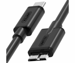 USB Unitek USB typ-C kabel – microUSB 3.0, 1m (Y-C475BK)
