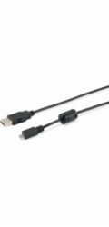 Equip USB-A - microUSB USB kabel 1 m černý (128596)