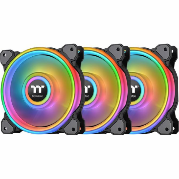 Riing Quad 14 RGB Radiator Fan TT Premium Edition 3 Pack,...