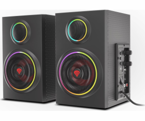 Natec Genesis Helium 300BT reproduktory 2.0 24W ARGB, Blu...